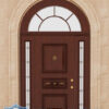 Kubbeli Kemerli Klasik Villa Kapısı Modelleri Ahşap Kaplama Çelik Villa Giriş Kapısı Çelik Kapı Villa Kapıları Fiyatları Modelleri istanbul villa kapısı