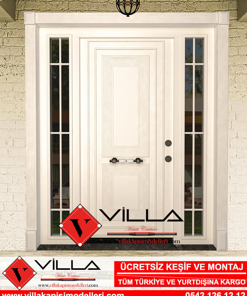 Beyaz Lüks Villa Kapısı Ahşap Villa Kapısı Modelleri Fiyatları Çelik Kapı Modelleri